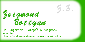 zsigmond bottyan business card